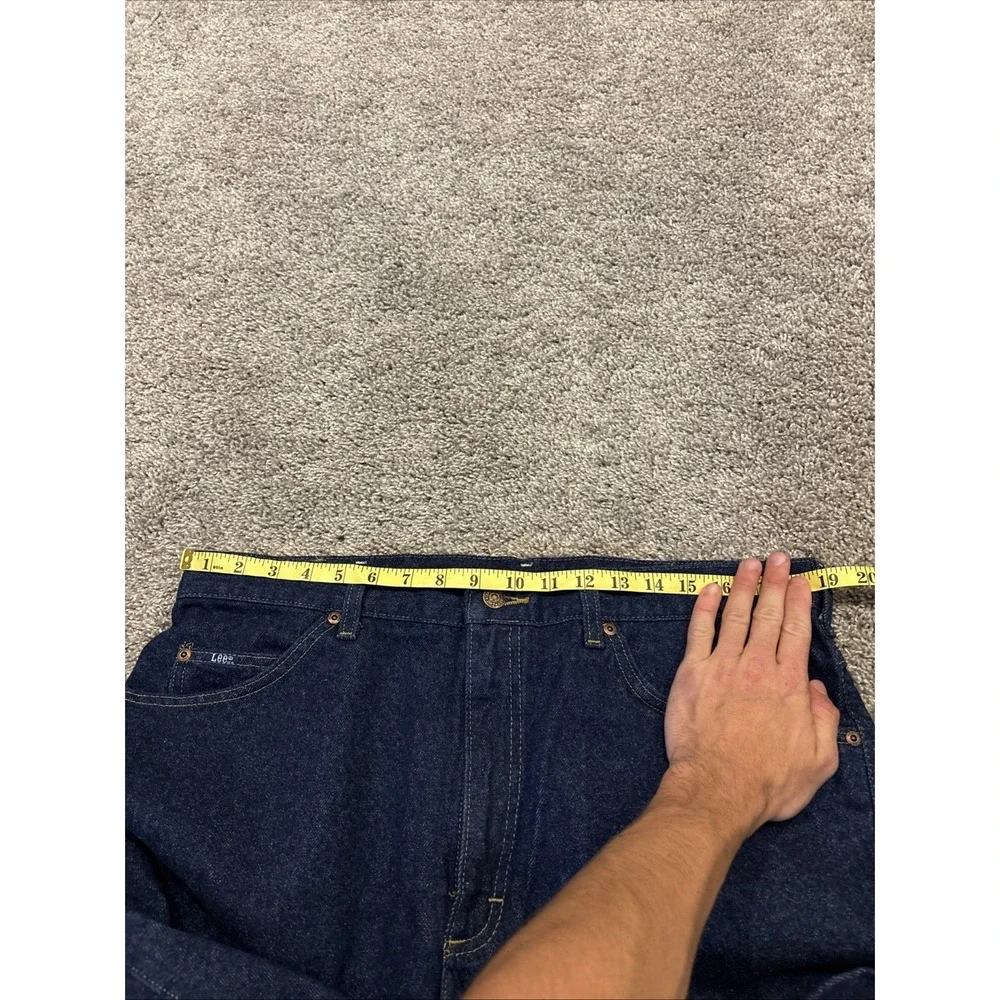 NEW 90s Vintage Men Lee MR Jeans Regular Fit 38x34 Denim 200-8989 Pepper Prewash